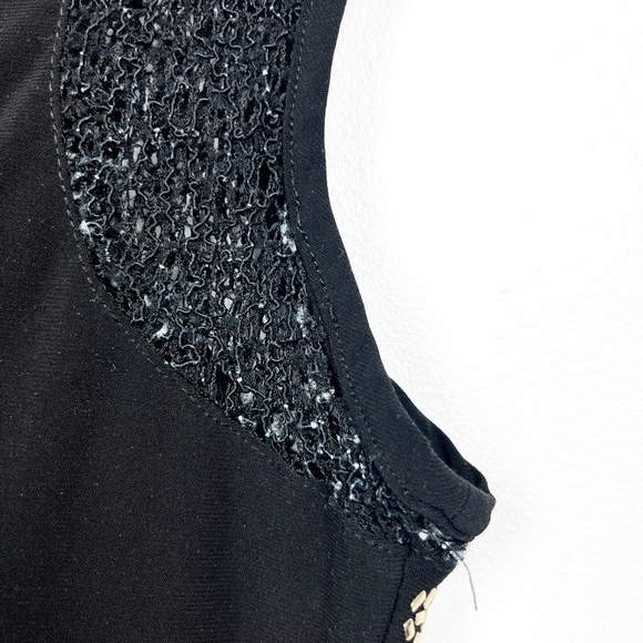 Joseph Ribkoff Black and Gold Blouse with Beading - Picture 11 of 12